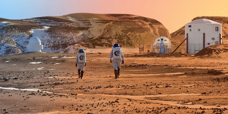 a simulated Mars habitat on Earth